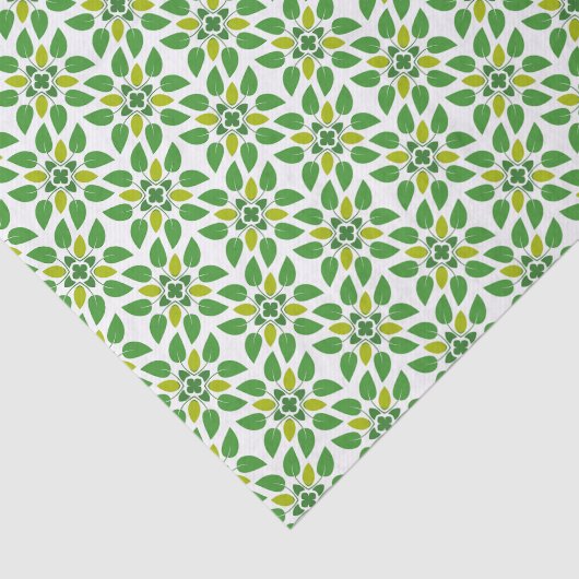 Blattmuster, Muster von Blätter, grüne Blätter Seidenpapier (Ausschnitt)