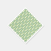 Blattmuster, Muster von Blätter, grüne Blätter Serviette (Ecke)