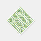 Blattmuster, Muster von Blätter, grüne Blätter Serviette (Ecke)