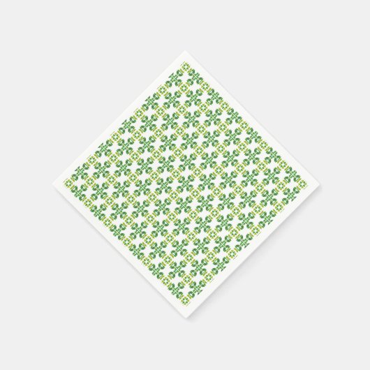 Blattmuster, Muster von Blätter, grüne Blätter Serviette (Ecke)