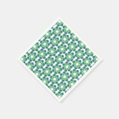 Blattmuster, Muster von Blätter, grüne Blätter Serviette (Ecke)