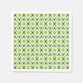 Blattmuster, Muster von Blätter, grüne Blätter Serviette (Vorderseite)