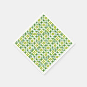 Blattmuster, Muster von Blätter, grüne Blätter Serviette (Ecke)