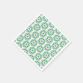 Blattmuster, Muster von Blätter, grüne Blätter Serviette (Ecke)