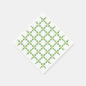 Blattmuster, Muster von Blätter, grüne Blätter Serviette (Ecke)