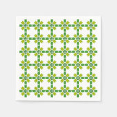 Blattmuster, Muster von Blätter, grüne Blätter Serviette (Vorderseite)