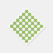 Blattmuster, Muster von Blätter, grüne Blätter Serviette (Ecke)