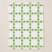 Blattmuster, Muster von Blätter, grüne Blätter Sherpadecke (Vorderseite)