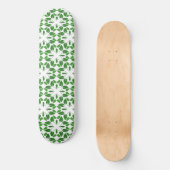 Blattmuster, Muster von Blätter, grüne Blätter Skateboard (Vorderseite)