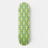 Blattmuster, Muster von Blätter, grüne Blätter Skateboard (Vorderseite)
