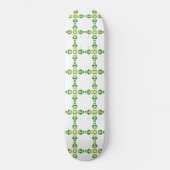 Blattmuster, Muster von Blätter, grüne Blätter Skateboard (Vorderseite)