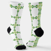 Blattmuster, Muster von Blätter, grüne Blätter Socken (Gewinkelt)