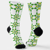Blattmuster, Muster von Blätter, grüne Blätter Socken (Gewinkelt)