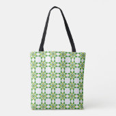 Blattmuster, Muster von Blätter, grüne Blätter Tasche (Rückseite)
