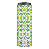 Blattmuster, Muster von Blätter, grüne Blätter Thermosbecher (Rückseite)