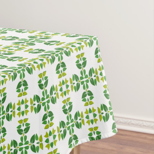 Blattmuster, Muster von Blätter, grüne Blätter Tischdecke (Beispiel)