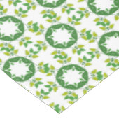 Blattmuster, Muster von Blätter, grüne Blätter Tischdecke (Schrägansicht)