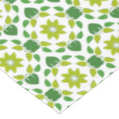 Blattmuster, Muster von Blätter, grüne Blätter Tischdecke (Schrägansicht)