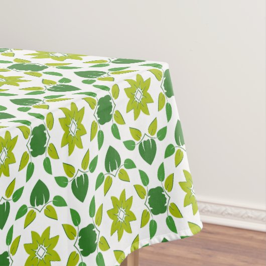 Blattmuster, Muster von Blätter, grüne Blätter Tischdecke (Beispiel)