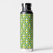 Blattmuster, Muster von Blätter, grüne Blätter Trinkflasche (Links)