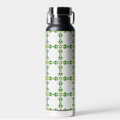 Blattmuster, Muster von Blätter, grüne Blätter Trinkflasche (Vorne)