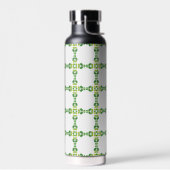 Blattmuster, Muster von Blätter, grüne Blätter Trinkflasche (Links)