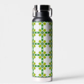 Blattmuster, Muster von Blätter, grüne Blätter Trinkflasche (Vorne)