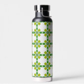 Blattmuster, Muster von Blätter, grüne Blätter Trinkflasche (Links)