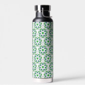 Blattmuster, Muster von Blätter, grüne Blätter Trinkflasche (Links)