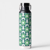 Blattmuster, Muster von Blätter, grüne Blätter Trinkflasche (Vorne)