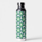 Blattmuster, Muster von Blätter, grüne Blätter Trinkflasche (Links)