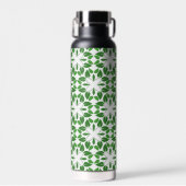 Blattmuster, Muster von Blätter, grüne Blätter Trinkflasche (Vorne)
