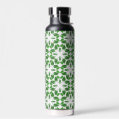 Blattmuster, Muster von Blätter, grüne Blätter Trinkflasche (Links)