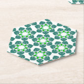 Blattmuster, Muster von Blätter, grüne Blätter Untersetzer (angewinkelt)