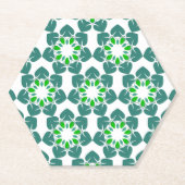 Blattmuster, Muster von Blätter, grüne Blätter Untersetzer (Vorderseite)