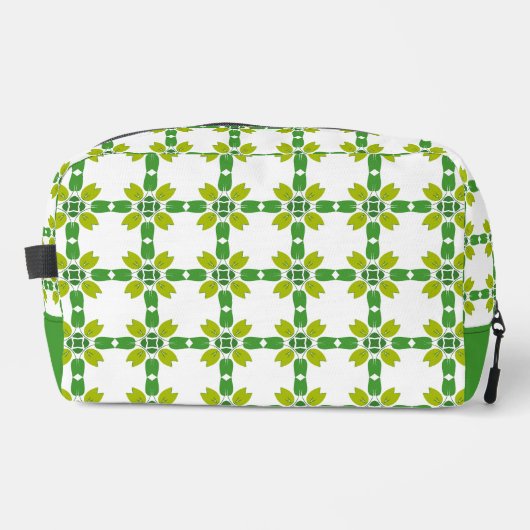 Blattmuster, Muster von Blätter, grüne Blätter Waschbeutel (Vorderseite)