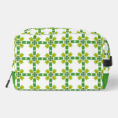 Blattmuster, Muster von Blätter, grüne Blätter Waschbeutel (Rückseite)