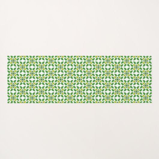 Blattmuster, Muster von Blätter, grüne Blätter Yogamatte (Rückseite (Horizontal))