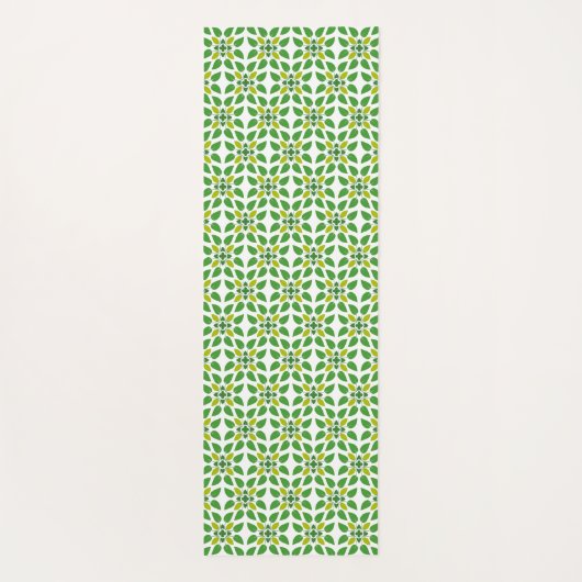 Blattmuster, Muster von Blätter, grüne Blätter Yogamatte (Rückseite)