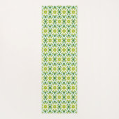 Blattmuster, Muster von Blätter, grüne Blätter Yogamatte (Rückseite)