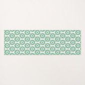 Blattmuster, Muster von Blätter, grüne Blätter Yogamatte (Rückseite (Horizontal))