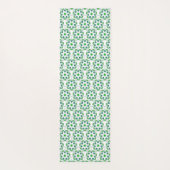 Blattmuster, Muster von Blätter, grüne Blätter Yogamatte (Rückseite)