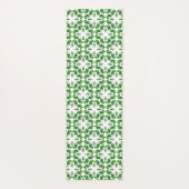Blattmuster, Muster von Blätter, grüne Blätter Yogamatte (Rückseite)