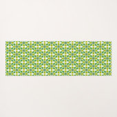 Blattmuster, Muster von Blätter, grüne Blätter Yogamatte (Rückseite (Horizontal))