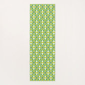 Blattmuster, Muster von Blätter, grüne Blätter Yogamatte (Rückseite)