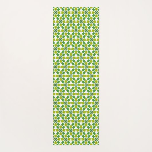 Blattmuster, Muster von Blätter, grüne Blätter Yogamatte (Rückseite)