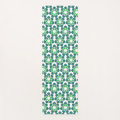 Blattmuster, Muster von Blätter, grüne Blätter Yogamatte (Vorderseite)