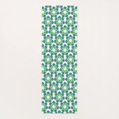 Blattmuster, Muster von Blätter, grüne Blätter Yogamatte (Rückseite)