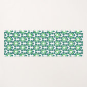 Blattmuster, Muster von Blätter, grüne Blätter Yogamatte (Vorderseite (Horizontal))