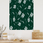 Blattmuster Poster (Küche)